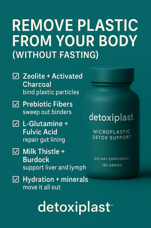 How to remove harmful plastics from your body (without fasting). Detoxiplast guide