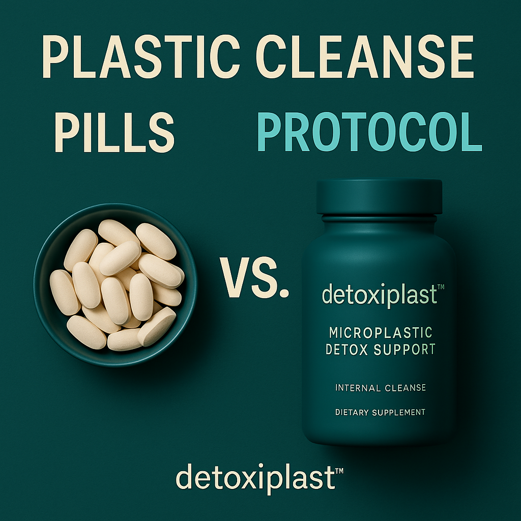 Plastic Cleanse Pills vs Protocols. What makes Detoxiplast a more effective way to detox from plastics and microplastics in our bodies.